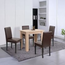 Leon 4+1 étkező garnitúra sonoma tölgy-barna
