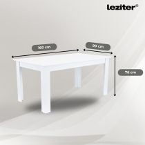 Leon 4+1 étkező garnitúra fehér-szürke