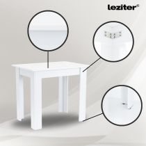 Leon 4+1 étkező garnitúra fehér-szürke