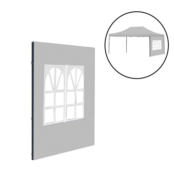 Kerti pavilon ablakos oldalfal ponyva 3x4,5 m
