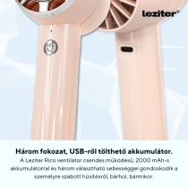 Rico kézi hordozható usb ventilátor 2000 mAh