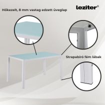 Mira 6+1 étkező garnitúra fehér-barna