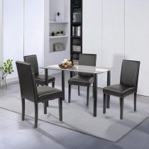 Karin 4+1 étkező garnitúra fekete-fekete