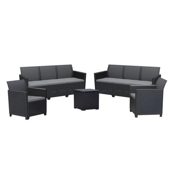 Claire IV 8 személyes kerti bútor garnitúra vigo tárolós asztallal