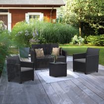 Claire IV 4 személyes kerti bútor garnitúra vigo tárolós asztallal