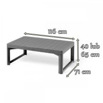 Corfu relax small sarokgarnitúra lyon asztallal