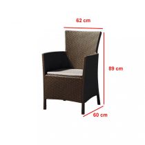 Futura 6+1 kerti bútor garnitúra