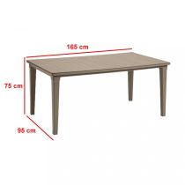 Futura 6+1 kerti bútor garnitúra