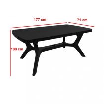 Balorca 6+1 kerti bútor garnitúra szett