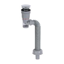 Klikk-Klakk leeresztő normál mosdóhoz bűzzáróval flexibilis csővel