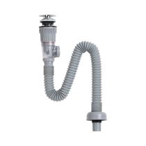 Klikk-Klakk leeresztő normál mosdóhoz bűzzáróval flexibilis csővel