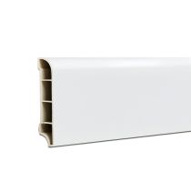 Vinyl SPC padlószegély Snow white 2400x60x12 mm