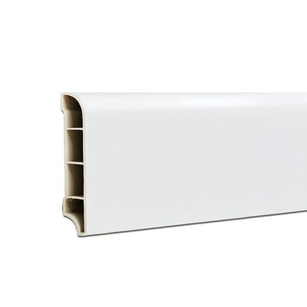 Vinyl SPC padlószegély Snow white 2400x60x12 mm