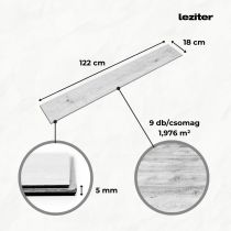 Leziter Kent tölgy Vinyl SPC fózolt padló