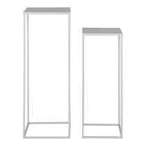 Beja virágtartó, acél, hidegszürke, 2db