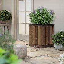 Deco szögletes magasított műanyag virágláda 74 L