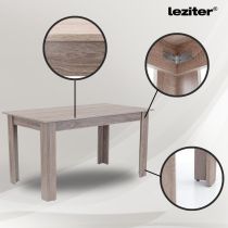 Zara 6+1 étkező garnitúra fehér-yorki tölgy