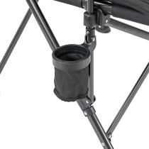 Leziter XL karfás horgász szék pohártartóval fekete