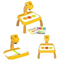 Dinoszaurusz rajztábla projektor 12 filctoll 24 minta