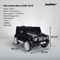 Elektromos autó Mercedes Benz G500 fekete