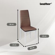 Portland 4+1 étkező garnitúra barna