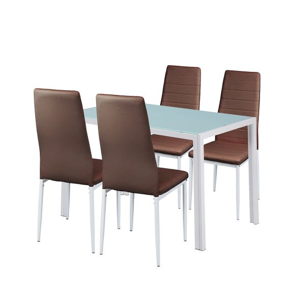 Portland 4+1 étkező garnitúra barna