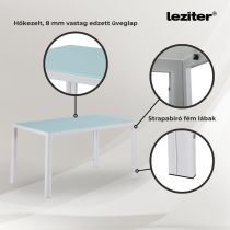 Mabel 6+1 étkező garnitúra fehér-fekete