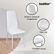 Liana 4+1 étkező garnitúra fehér