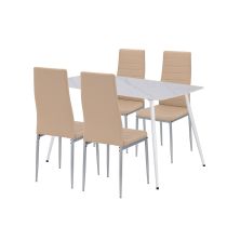 Renton 4+1 étkező garnitúra bézs-szürke