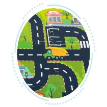 Habszivacs puzzle szőnyeg városi utcák