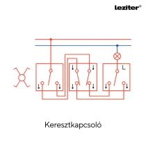 Nova kereszt kapcsoló 107 fehér