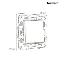 Nova egy áramkörös egypólusú kapcsoló keret nélkül 101 fehér