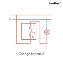 Nova csengő kapcsoló 101N fehér