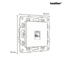 Nova UTP aljzat RJA-45 fehér