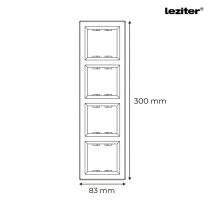 Nova négyes keret vízszintes fehér