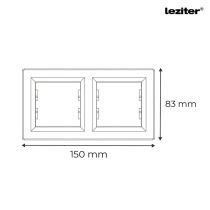 Nova kettes keret vízszintes fehér