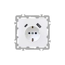 Nova csatlakozóaljzat USB csatlakozóval fehér