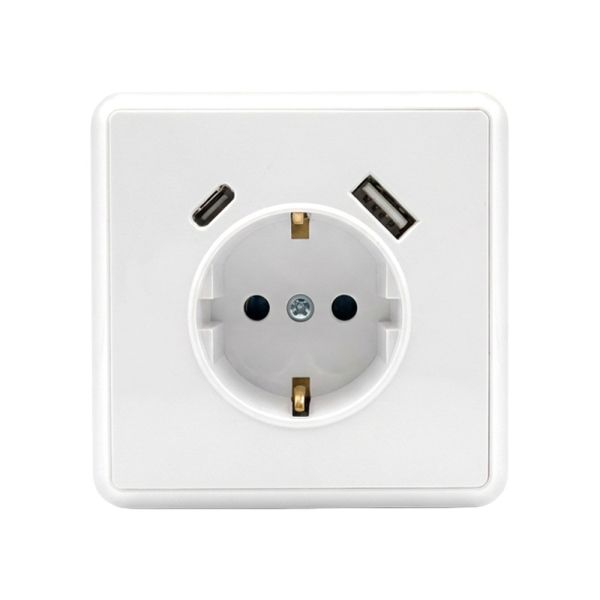 Nova csatlakozóaljzat USB csatlakozóval fehér