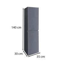 Cube függesztett oldal szekrény szürke