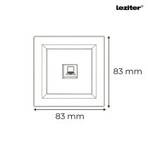Nova UTP aljzat RJA-45 fehér kerettel