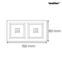 Nova kettős UTP aljzat RJA-45 fehér kerettel