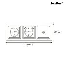 Nova dugalj, USB, TV csatlakozóval fehér kerettel