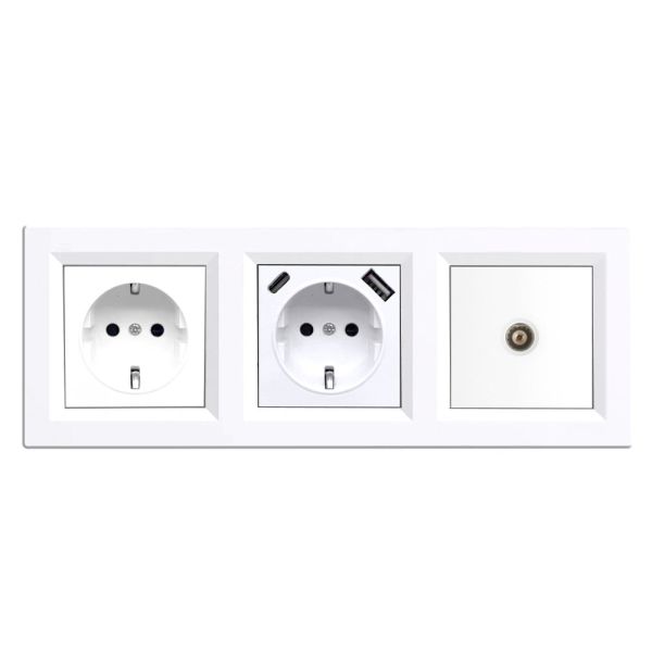 Nova dugalj, USB, TV csatlakozóval fehér kerettel