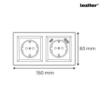 Nova dugalj USB csatlakozóval fehér kerettel
