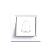 Nova csengő kapcsoló 101N fehér kerettel