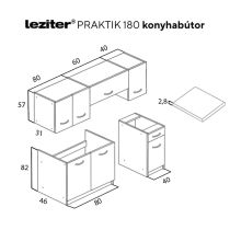 Praktik 180 konyhabútor