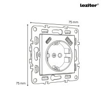 Nova IV kettő dugalj kettő USB csatlakozóval fehér kerettel