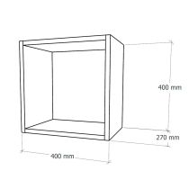Boxie nyitott fali szekrény 40x40x27 cm sárga