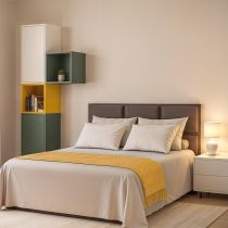 Boxie 1 ajtós fali szekrény 40x40x37 cm petrol kék