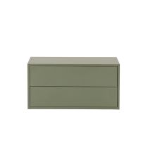 Boxie 2 fiókos fali szekrény 40x80x37 cm zöld